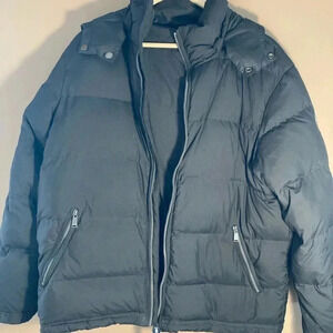 NWOT Kent and  Curwen David Beckham grey duck down hooded puffer